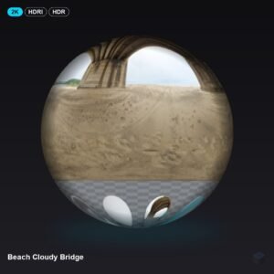 Beach Cloudy Bridge