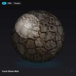 Coral Stone Wall