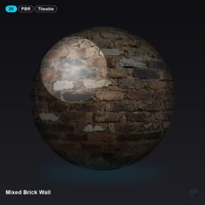 Mixed Brick Wall