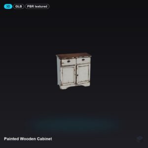 Painted Wooden Cabinet