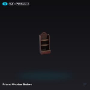 Painted Wooden Shelves
