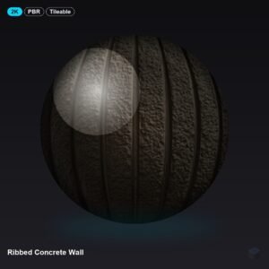 Ribbed Concrete Wall