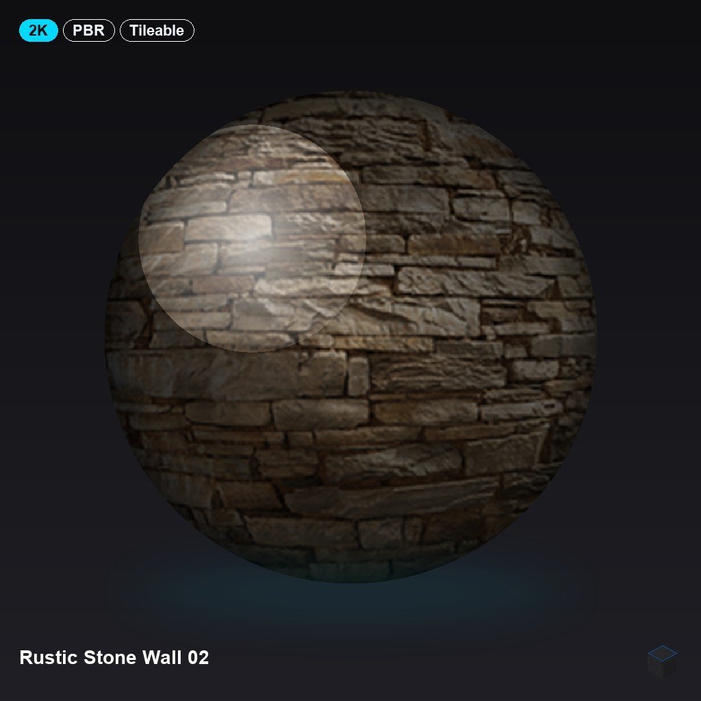 Rustic Stone Wall 02
