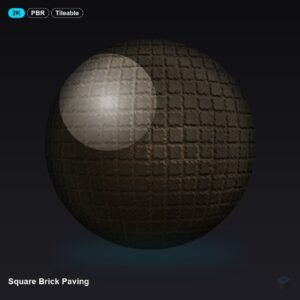 Square Brick Paving